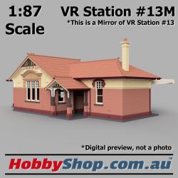 VR Station Building #13M Country Brick HO 1:87 Scale