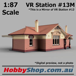 VR Station Building #13M Country Brick HO 1:87 Scale