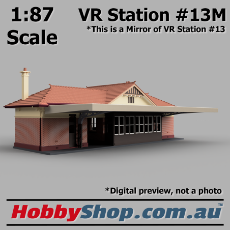 VR Station Building #13M Country Brick HO 1:87 Scale