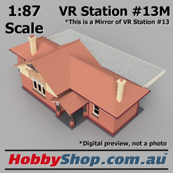 VR Station Building #13M Country Brick HO 1:87 Scale