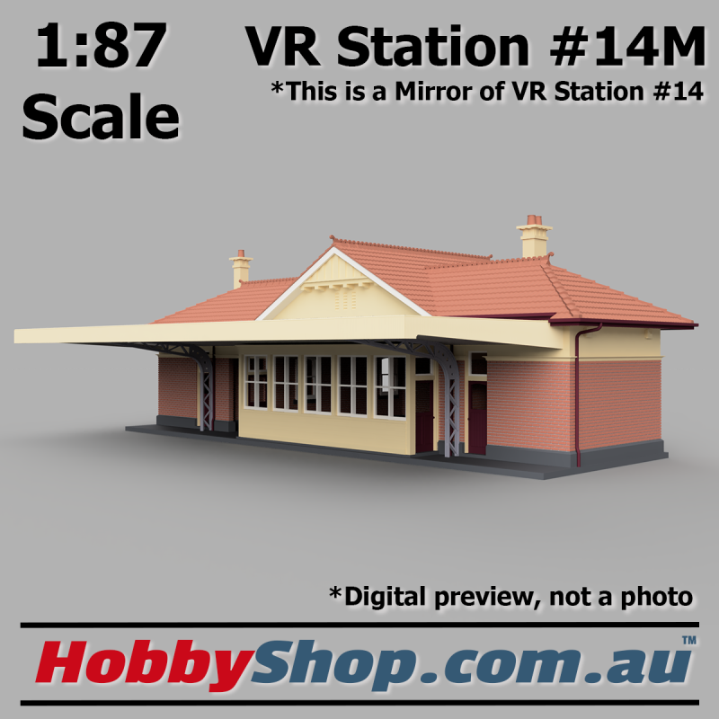 VR Station Building #14M Country Brick HO 1:87 Scale