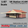 VR Station Building #14M Country Brick HO 1:87 Scale