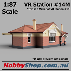 VR Station Building #14M Country Brick HO 1:87 Scale