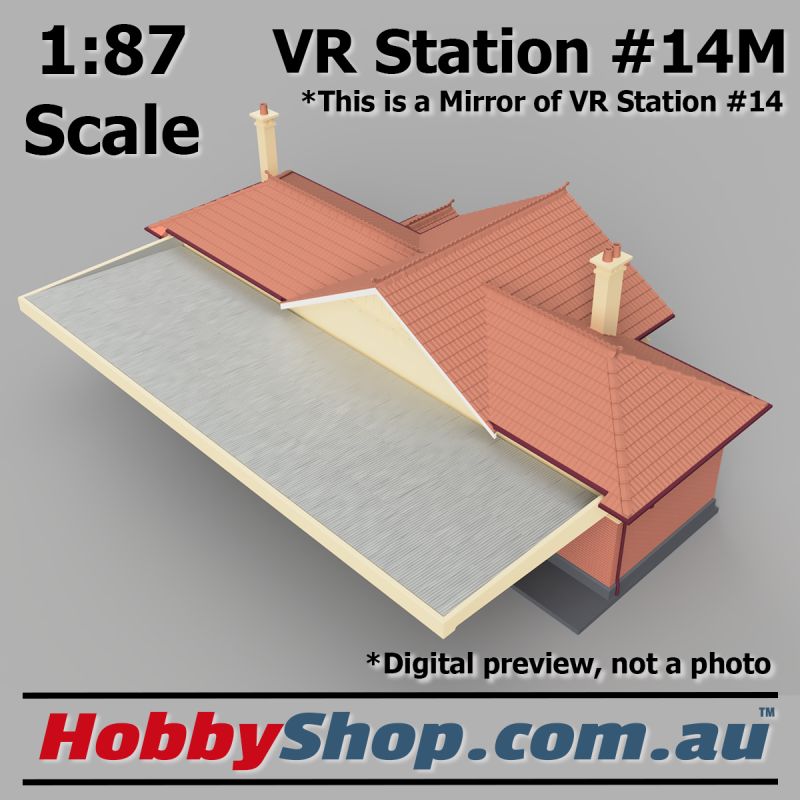 VR Station Building #14M Country Brick HO 1:87 Scale