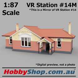 VR Station Building #14M Country Brick HO 1:87 Scale