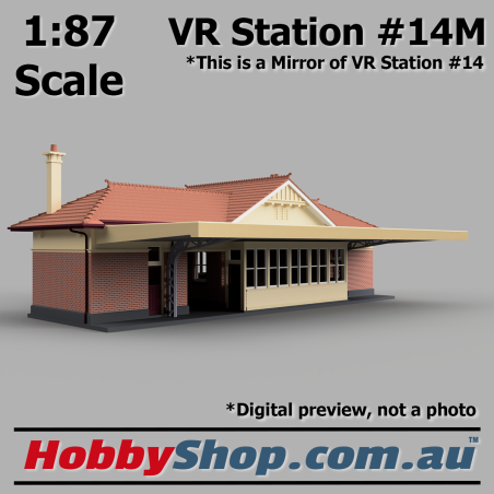 VR Station Building #14M Country Brick HO 1:87 Scale