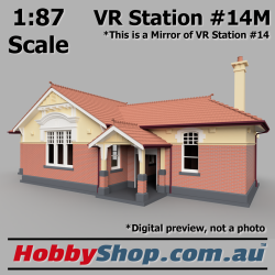 VR Station Building #14M Country Brick HO 1:87 Scale