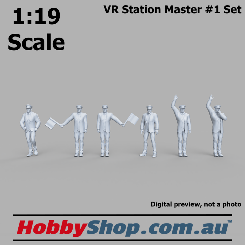 VR Station Master Figures #1 Set 1:19 Scale