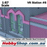 VR Station Building #8 Gothic Brick with Toilets HO 1:87 Scale