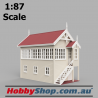 VR Signal Box #3 [C1 RH] Beige HO 1:87 Scale