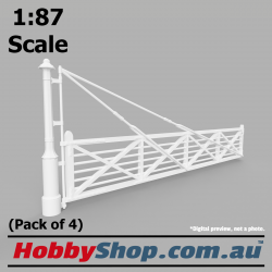 VR Railway Gates #3 26' (4 Pack) 1:87 Scale