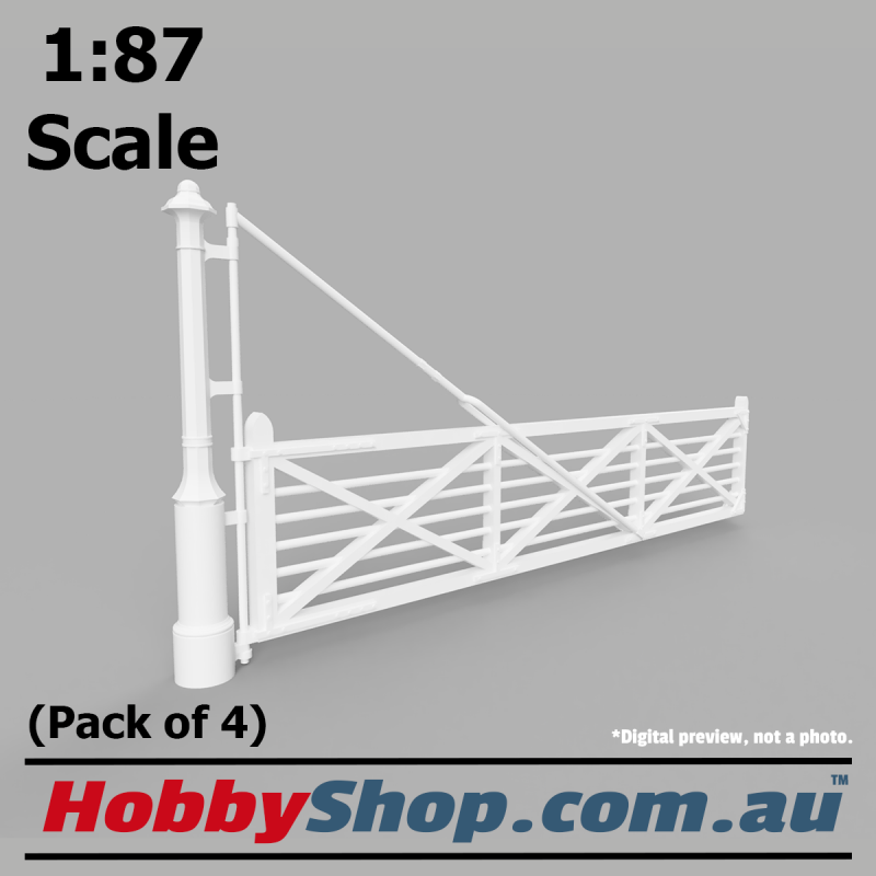 VR Railway Gates #3 20' (4 Pack) 1:87 Scale