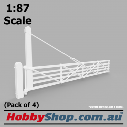 VR Railway Gates #1 26' (4 Pack) 1:87 Scale