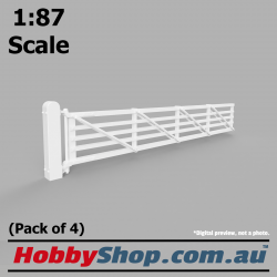 VR Railway Gates #1 22'6 (4 Pack) 1:87 Scale