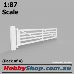 VR Railway Gates #1 15' (4 Pack) 1:87 Scale