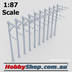 VR Merz 1 Track Stanchion HO 1:87 Scale - 10 Pack