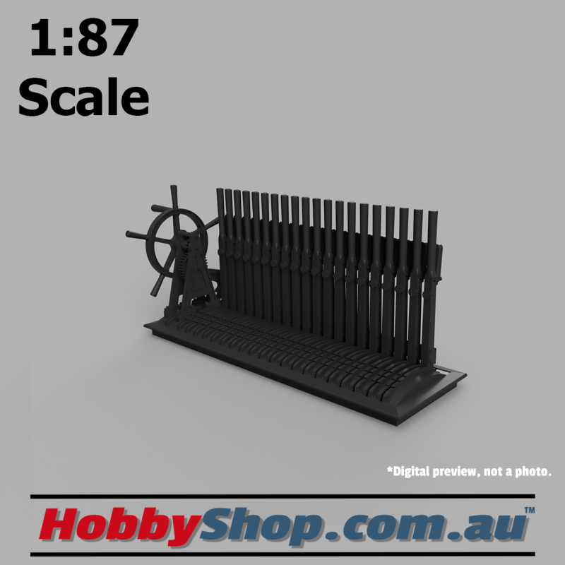 Signal Box Levers [20 Levers with Gate Wheel] 1:87 Scale