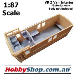 VR Z Van Interior [White] HO 1:87 Scale