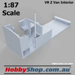 VR Z Van Interior [White] HO 1:87 Scale