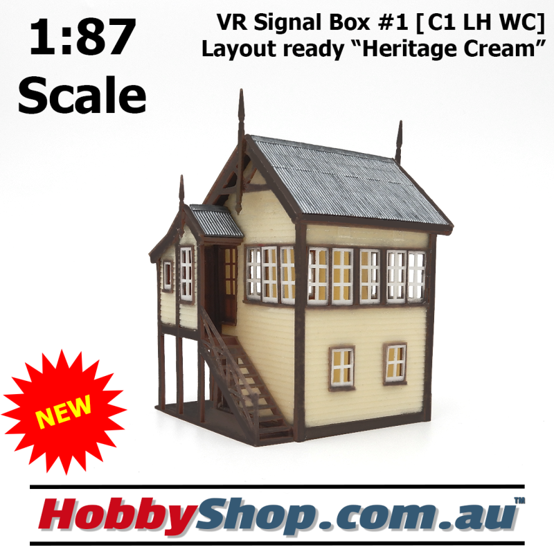 VR Signal Box #1 [C1 LH WC] Heritage HO 1:87 Scale