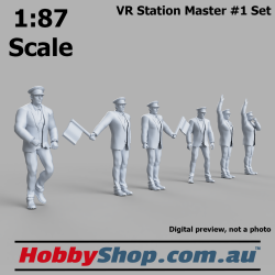 VR Station Master Figures #1 Set 1:87 Scale