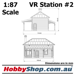 VR Station Building #2 Kit 1:87 Scale