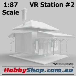 VR Station Building #2 Kit 1:87 Scale