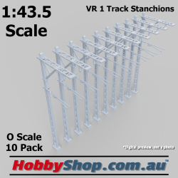 VR Merz Stanchion Single Track 152mm 10 Pack 1:43.5 O Scale