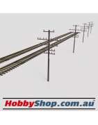 Railway Telegraph Poles 1:87 Scale