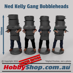 Ned Bobblehead Gang - Ned Kelly Gang Bobbleheads - "Bail Up!" Bushranger Collectable Figures