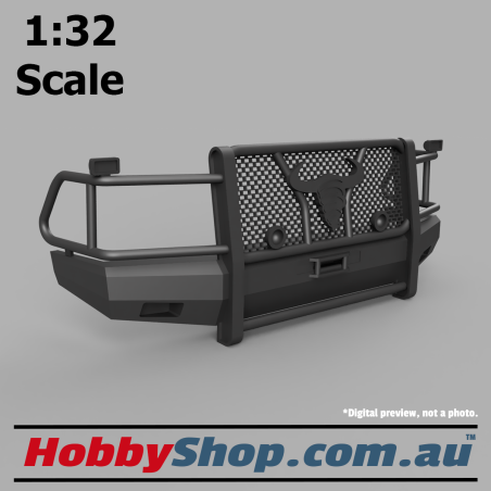 1:32 Scale Model Bullbar for 4WD like Dodge RAM TWISTERS