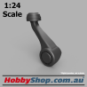 1:24 Scale Model Snorkel with Round Scoop for 4WD like Dodge RAM