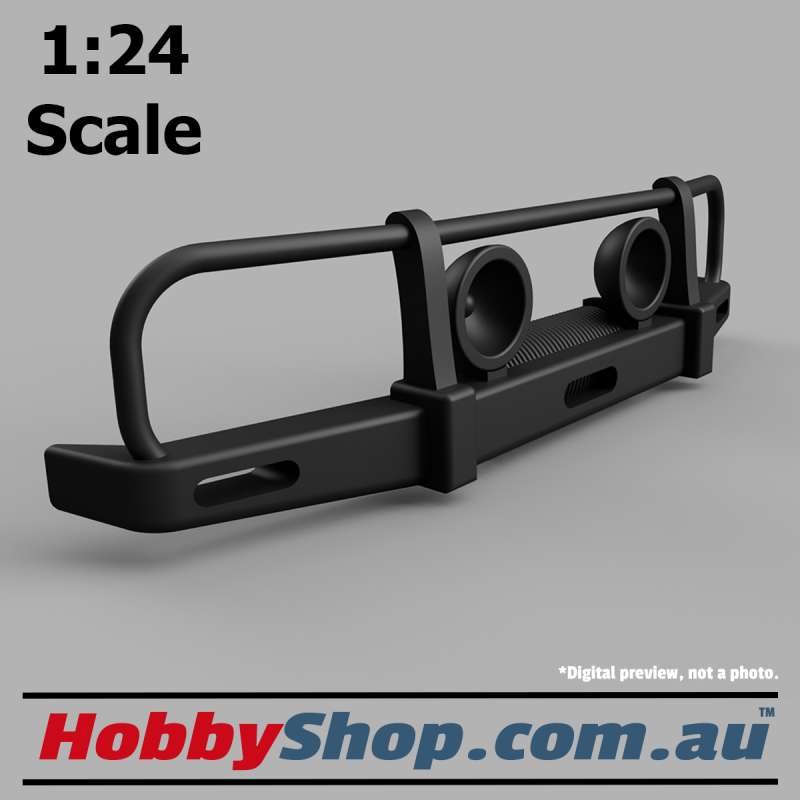 1:24 Scale Model Bullbar with Lights for 4WD like Toyota Hilux