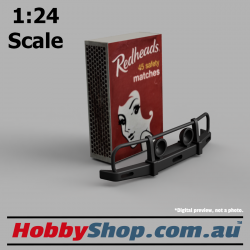 1:24 Scale Model Bullbar with Lights for 4WD like Toyota Hilux