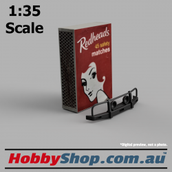 1:35 Scale Model Bullbar with Lights for 4WD like Toyota Hilux