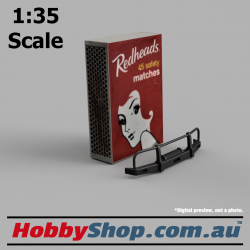 1:35 Scale Model Bullbar for 4WD like Toyota Hilux