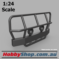 1:24 Scale 3D Model Bullbar with Lights for 4WD like Toyota FJ40 Landcruiser #2