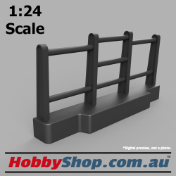 1:24 Scale 3D Model Bullbar for 4WD like Toyota FJ40 Landcruiser #1