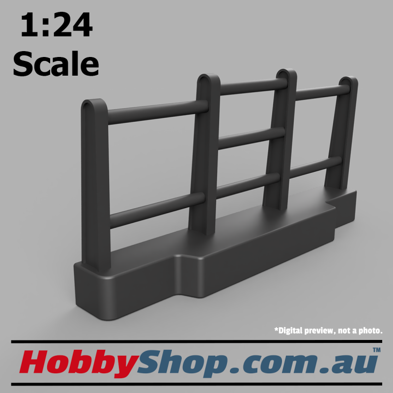 1:24 Scale 3D Model Bullbar for 4WD like Toyota FJ40 Landcruiser #1 1:24 Scale 3D Model Bullbar for 4WD like Toyota FJ40 Landcruiser #1