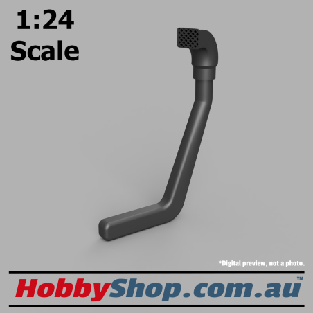 1:24 Scale Model Snorkel for 4WD like Toyota FJ40 Landcruiser