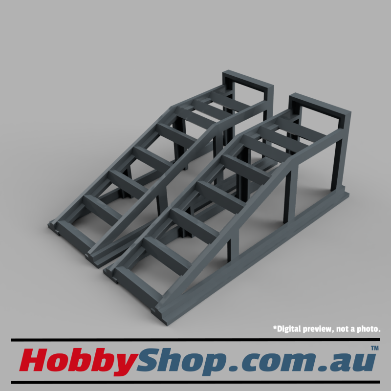 1:64 Scale Car Ramps (2x Pair)