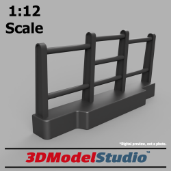 1:12 Scale 3D Model Bullbar for 4WD like Toyota FJ40 Landcruiser #1